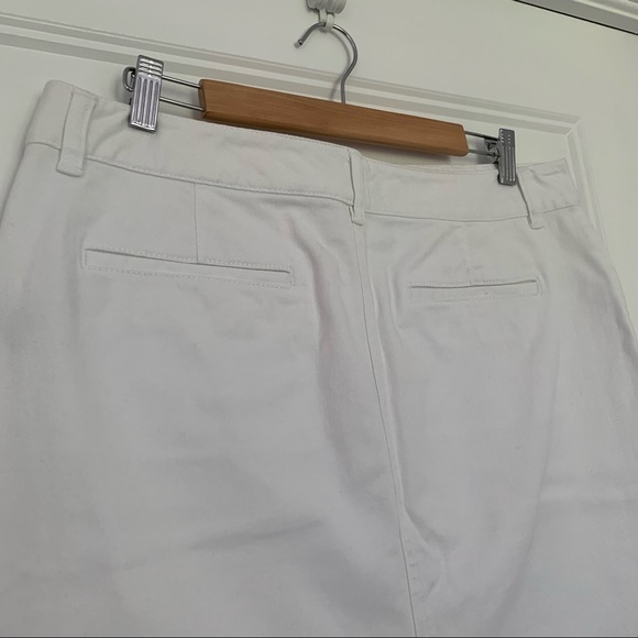 Ralph Lauren - Stretch White Denim Skirt With Pockets - Size 12 - Picture 3 of 5